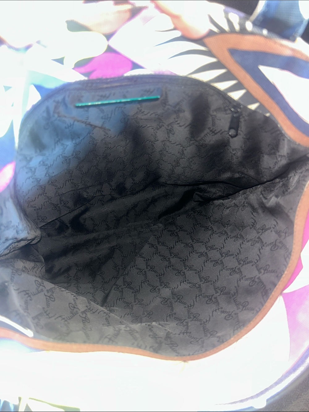 Emilio Pucci Geometric Tote in Purple & White Medium - Picture 13 of 16